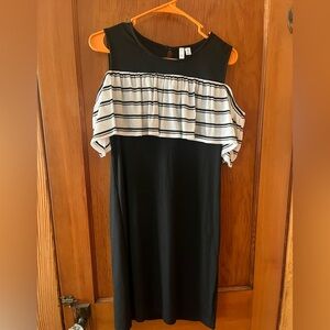 NY Collection black and white dress